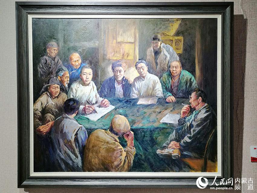 參展作品。人民網 王慧攝