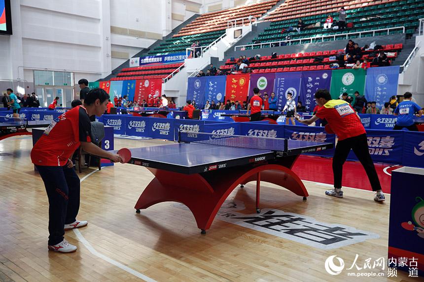 乒乓球比賽現場。沈墨攝