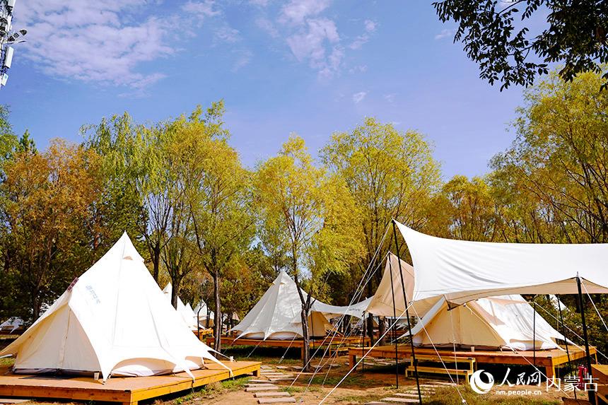 康巴什區城市帳篷營地。劉宏宇攝