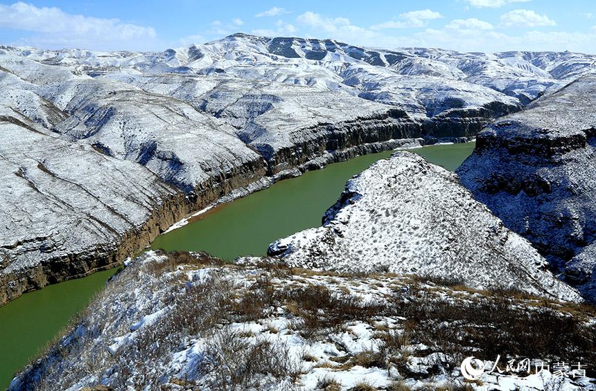 黃河準格爾大峽谷。王建中攝