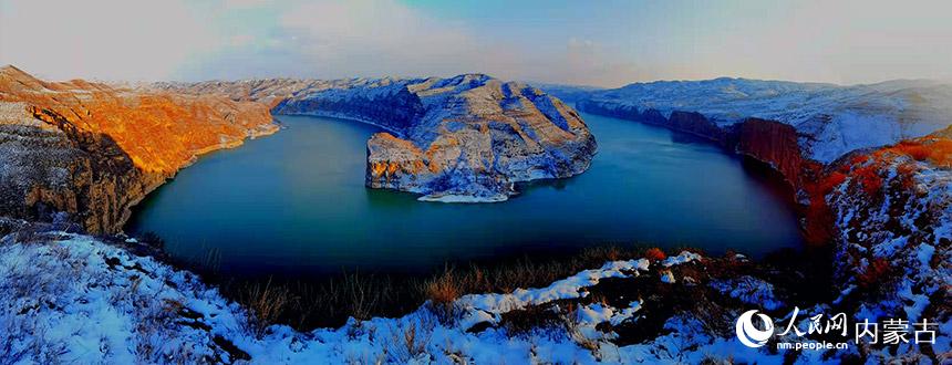 黃河準格爾大峽谷。王建中攝