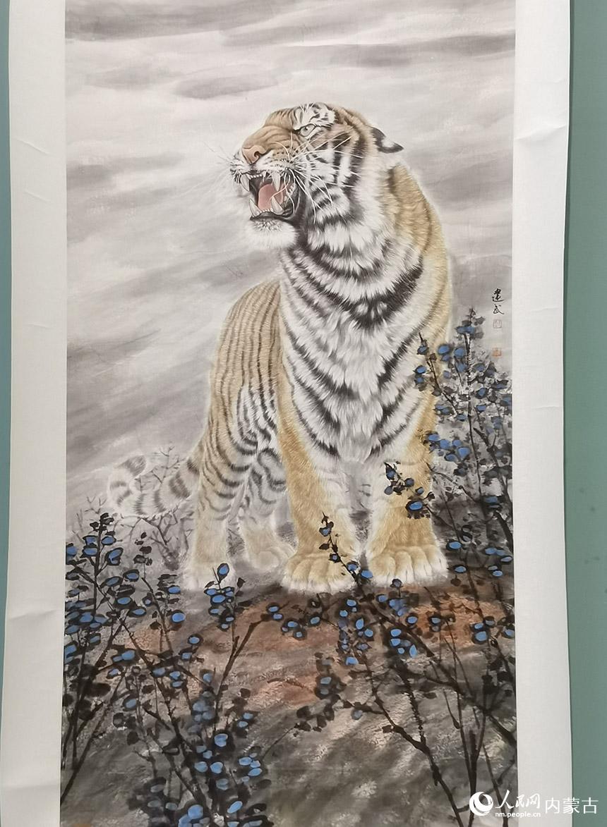 參展作品。人民網 王慧攝