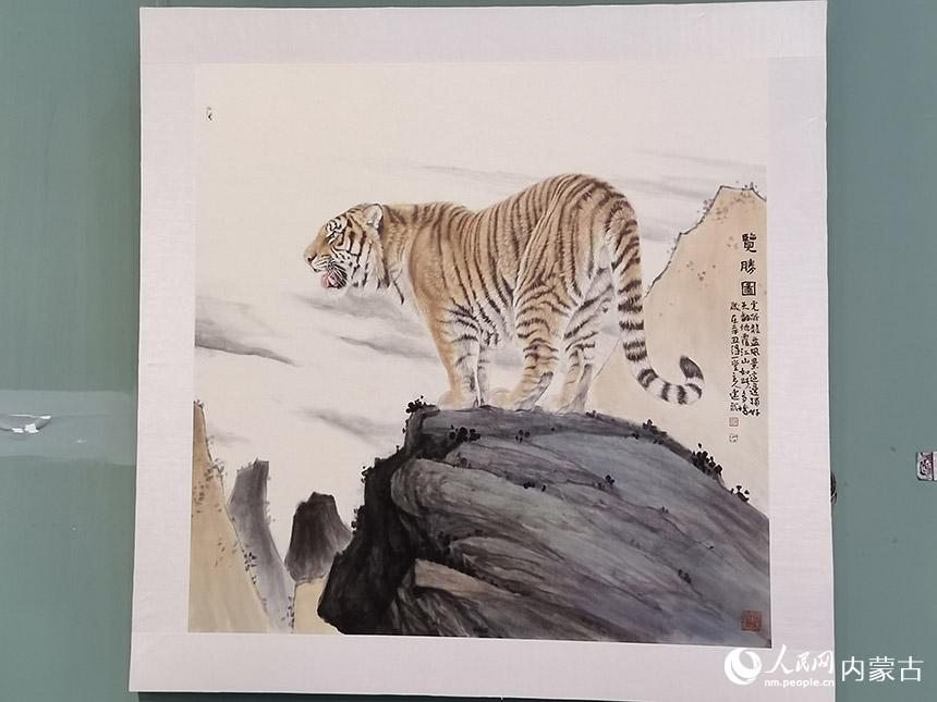 參展作品。人民網 王慧攝