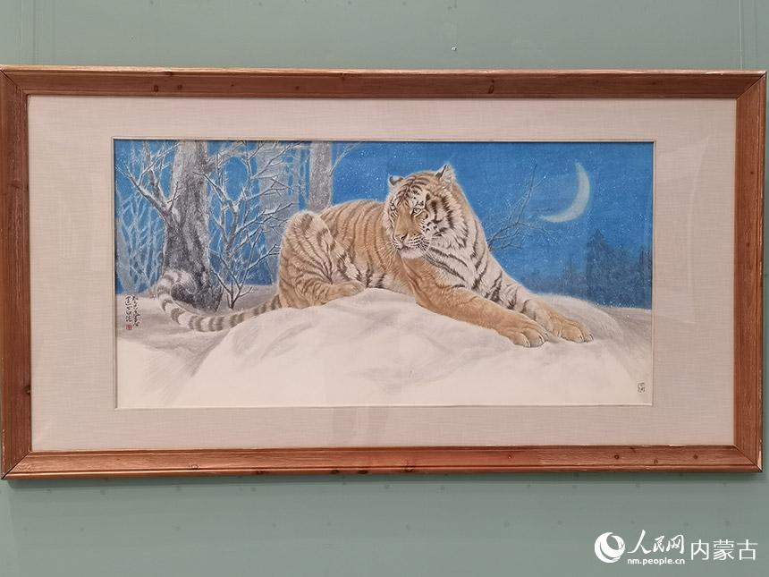 參展作品。人民網 王慧攝