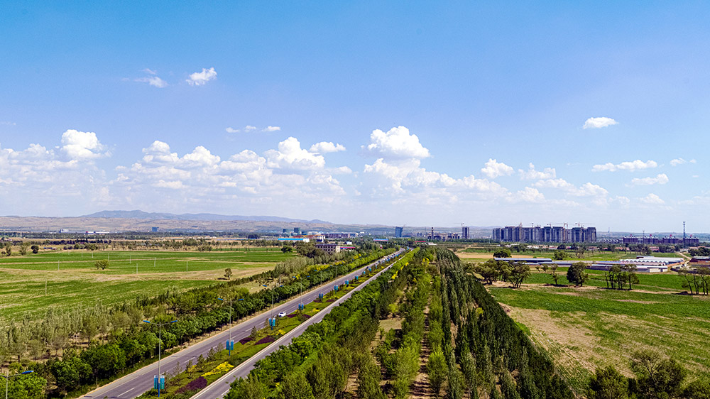 航拍和林格爾新區