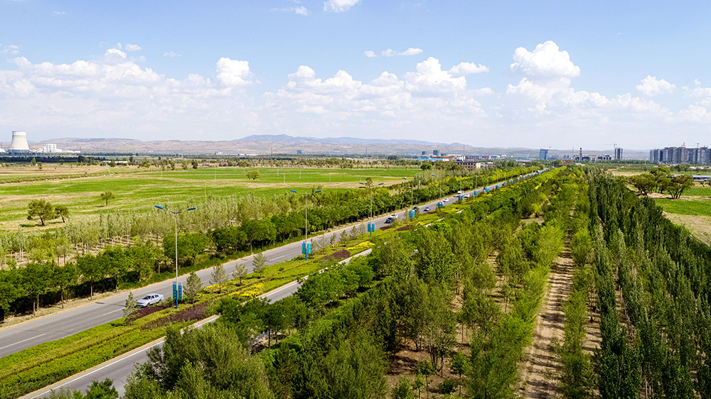 航拍和林格爾新區