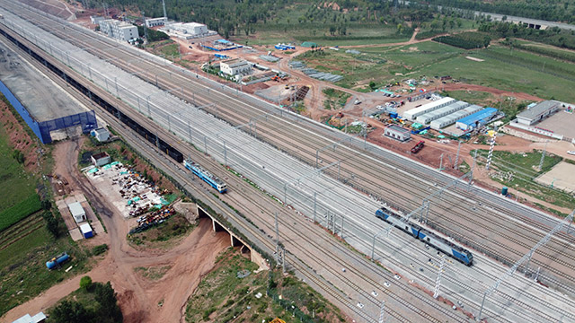 新街站擴(kuò)能改造工程鳥(niǎo)瞰圖