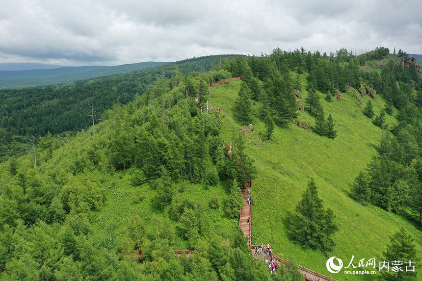 阿爾山國家森林公園航拍。畢力格攝