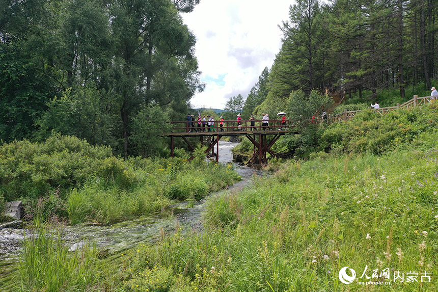 游客在阿爾山國家森林公園游覽。畢力格攝