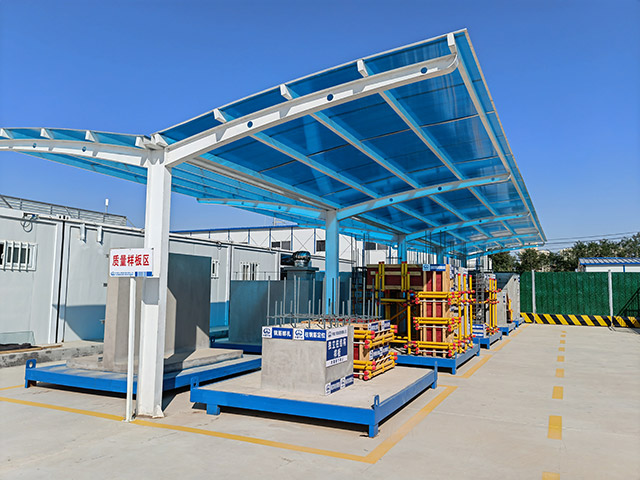 包銀高鐵內蒙段站房工程1標質量樣板區