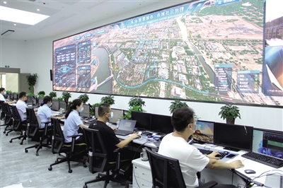 市域社會治理中心“城市大腦”綜合管理應用平臺。黃建飛 攝