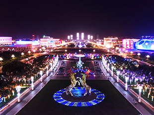 康巴什區中軸線夜景