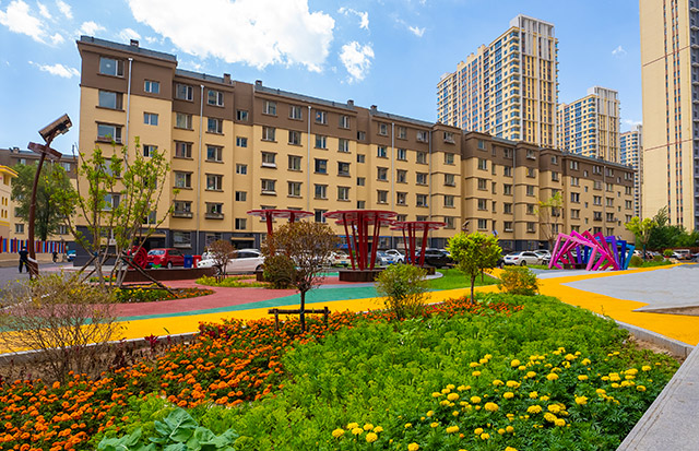 改造后的燕莎玫瑰園小區(qū)