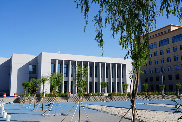 準格爾旗第一中學游泳館項目建成。王麗曼攝