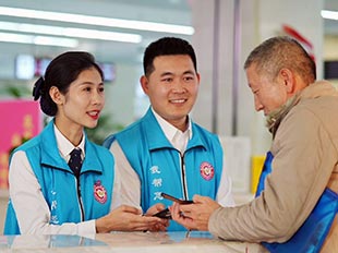 隨處可見的“藍馬甲“先鋒隊