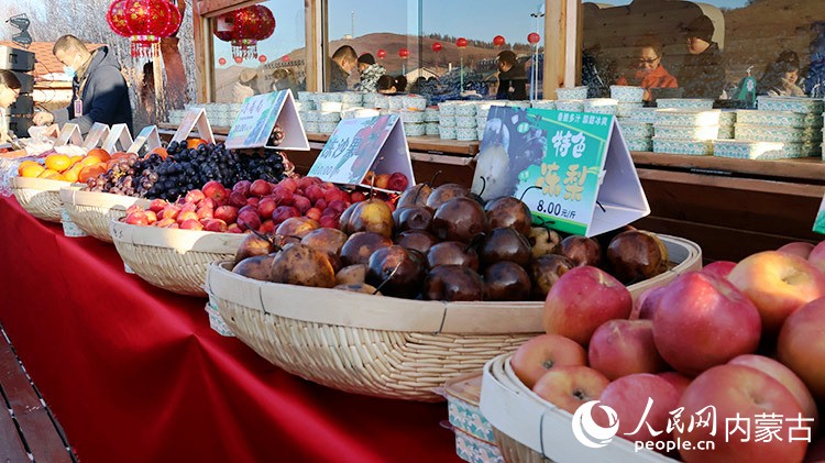 農(nóng)產(chǎn)品展區(qū)。實習生 李蓉攝