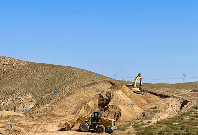 試點試點項目施工現場。張強攝