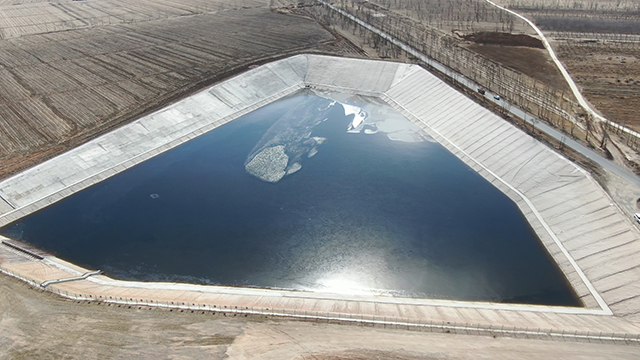 安慶鎮(zhèn)皇姑屯村蓄水池。