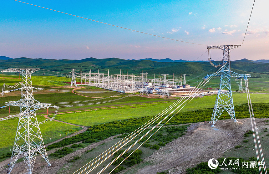 桃合木500千伏新能源匯集輸變電工程。王正攝