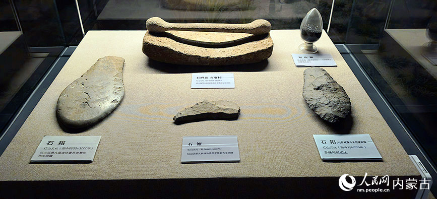 赤峰市紅山文化博物館展品。實習生 董昱攝