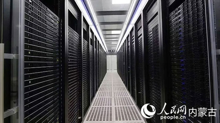 東方超算云內蒙古超級大腦項目。人民網記者 富麗娟攝