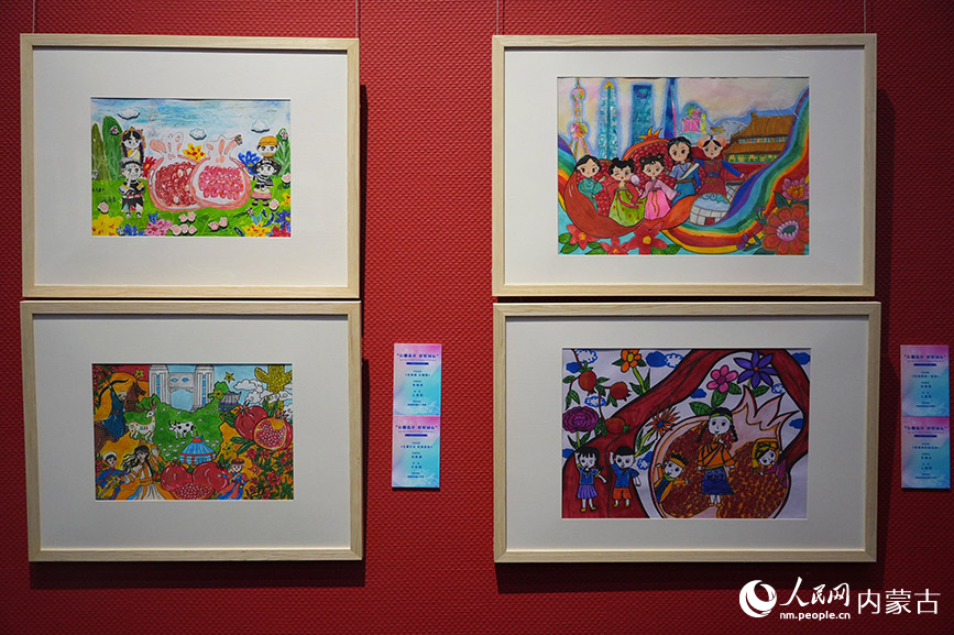 展出的作品。實習生 王正玉攝