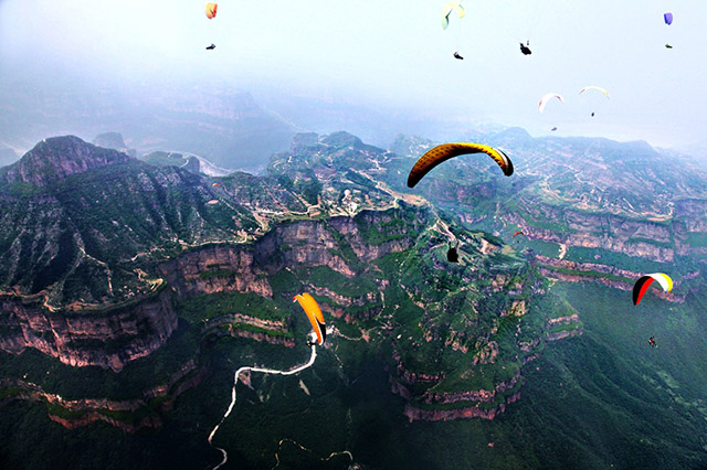 林慮山滑翔基地。安陽市文旅局供圖
