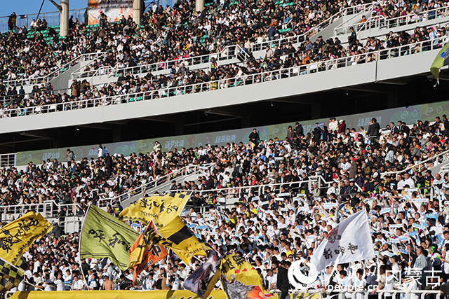 蒙超決賽現場。人民網記者 趙夢月攝