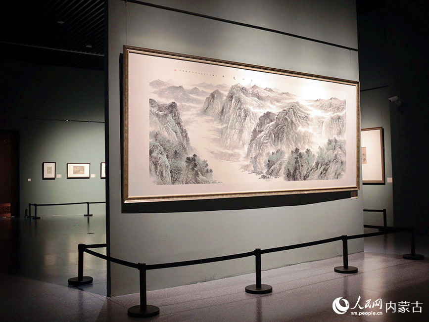 聯展現場。實習生 劉迎雪攝