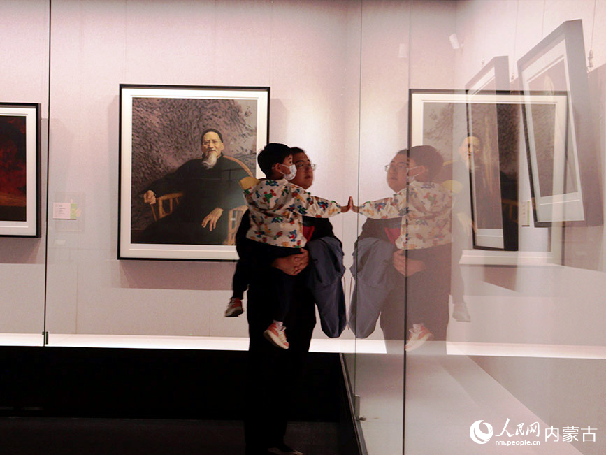 聯展現場。實習生 劉迎雪攝