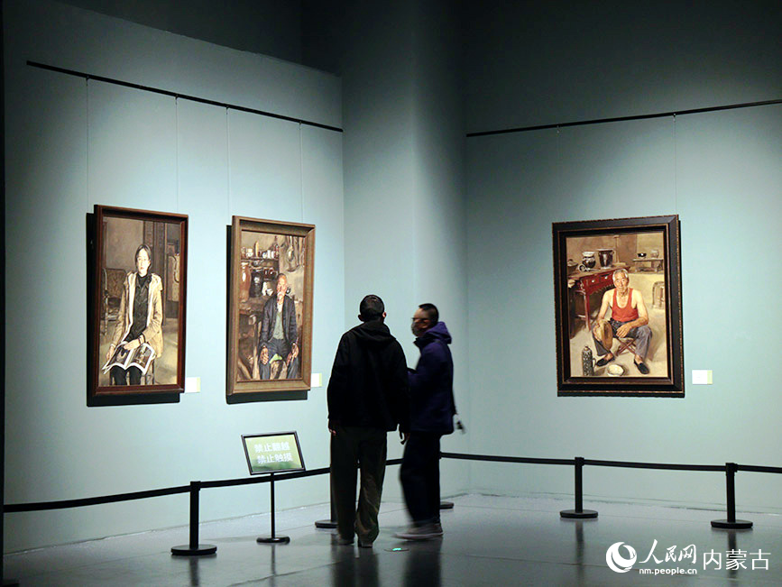 聯展現場。實習生 劉迎雪攝