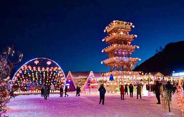 阿爾山雪村冬季美景