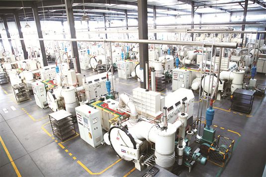 天和磁材釹鐵硼生產車間