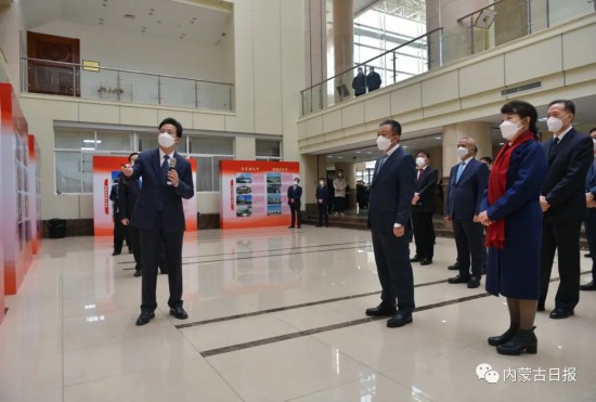 1月29日上午，自治區省級領導同志參觀全區及各盟市招商引資2022年工作成效、2023年主要任務展。記者馬建荃攝